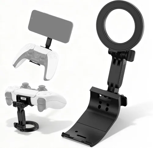 Vista 7 de Soporte magnético de teléfono para PS5 Soporte de controlador inalámbrico para control de juegos PS5