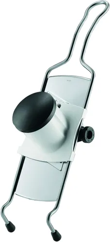 Vista 3 de Rosle 95028 - Cortadora de alimentos gourmet ajustable de acero inoxidable mandolina con protector de mano