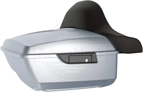 Vista 108 de Moto Onfire King Tour - Maletero con almohadilla de respaldo para Harley Touring 1997+ (Barracuda Silver)