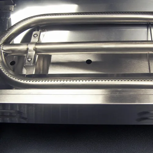 Vista 5 de [Usado] Masterbuilt Parrilla portátil de gas propano con patas plegables, rejilla de calentamiento con revestimiento cromado y 288 pulgadas