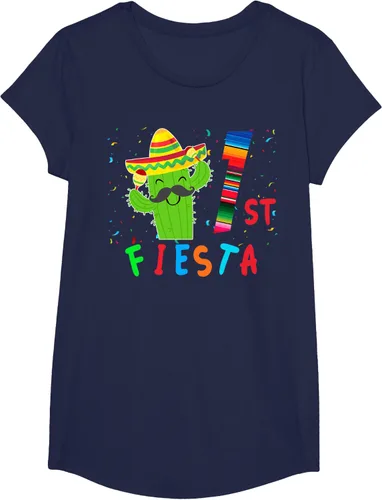 Vista 70 de Camiseta mexicana para fiesta temática de cumpleaños a juego, Negro, S