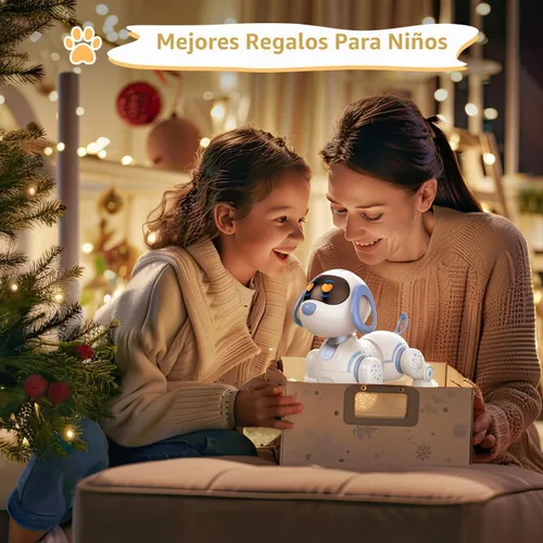 Vista 8 de STEMTRON Gato Robot Control Remoto Programable para Niños, Gato Robot Interactivo, Perro Robot Robo Gato, Robot RC con Sensor de Toque, Ojos LED Azul