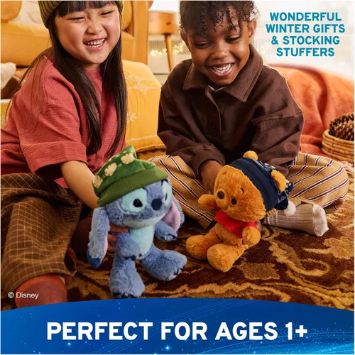 Vista 7 de GUND Disney Mickey Mouse Kai Bear Plush with Winter Outfit for Ages 1+