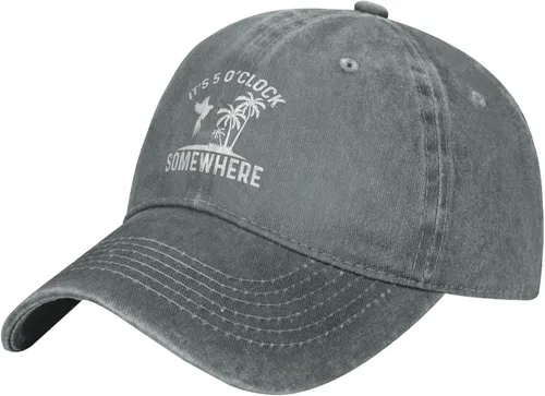 Vista 2 de Philysonic 5 Oclock Somewhere Hat It is 5 Oclock Somewhere Hat Sombrero Mujer Gorra de béisbol Cool Hats