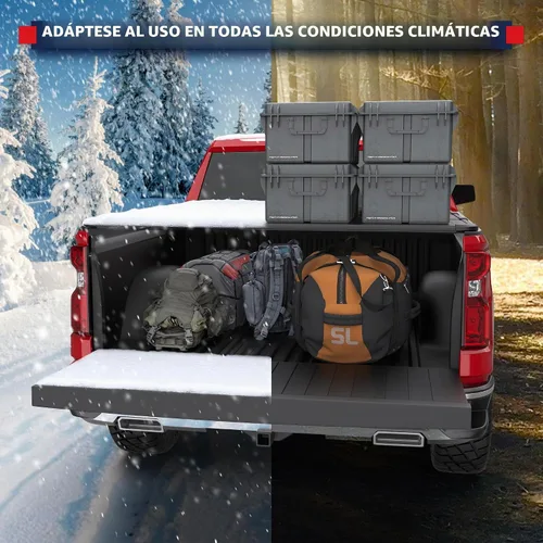 Vista 7 de MOSTPLUS - Funda rígida de triple pliegue para tonneau de camioneta en la parte superior, compatible con Chevy Colorado GMC Canyon 2015 2016 2017