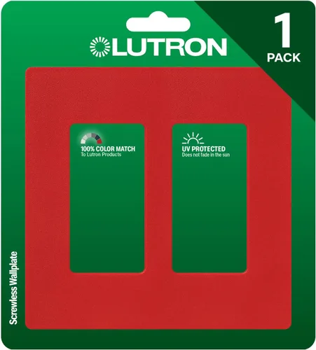 Vista 25 de Lutron Claro - Placa de cubierta para interruptor de luz, placa de pared de 2 posiciones, para interruptores de luz decorativos, cubierta