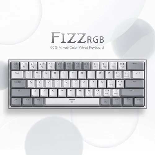 Vista 4 de Redragon Teclado K617 60% RGB P035 Wirst Rest Bundle
