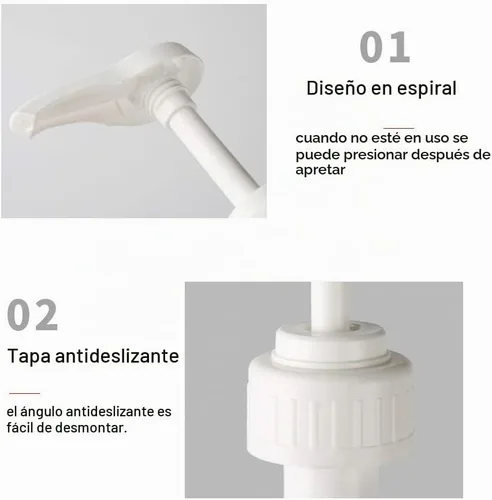 Vista 7 de Botella con bomba de presión simple de 54.1 fl oz, jarabe vacío, salsas de ketchup y condimentos, dispensador de jarabe de café de plástico