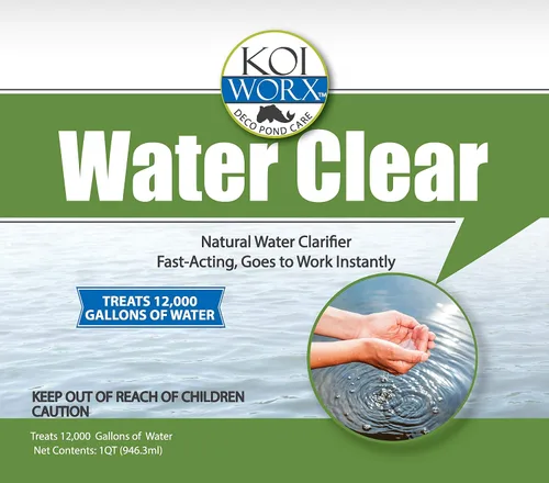 Vista 8 de KoiWorx Water Clear – Clarifica estanques decorativos y ornamentales, seguro para Koi – 1 cuarto de galón