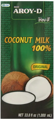 Vista 5 de Aroy-D Leche de coco mini-tamaño 5.1 fl oz (150ml), paquete de 6