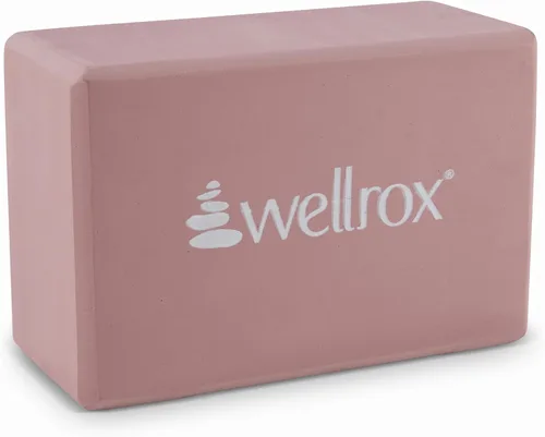 Vista 8 de Wellrox Bloque de yoga de apoyo antideslizante EVA para yoga, pilates, estiramiento y meditación (4 x 6 x 9 pulgadas)