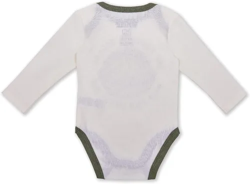 Vista 3 de STAR WARS The Mandalorian Baby Yoda - Conjunto de body de manga larga para niño, pantalones deportivos y babero para recién nacidos, blancoverde