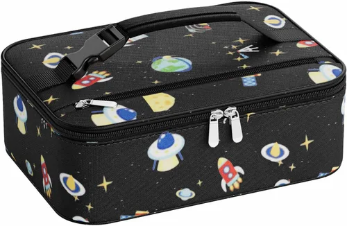 Vista 10 de Lonchera portátil para calentar alimentos - Fiambrera térmica para adultos - Bolsa térmica eléctrica con asa de hebilla, bolsas térmicas