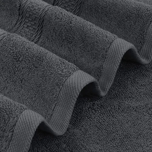 Vista 5 de Utopia Towels Juego de 4 toallas de baño de alta calidad, 100% algodón hilado en anillo de 21.16 oz/m², ligeras y altamente absorbentes, toallas