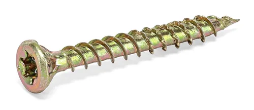 Vista 3 de Power Pro 75 tornillos interiores para madera (#8 x 1-1/2 pulgadas) Tornillos para carpintería Star Drive Sujetadores recubiertos de zinc