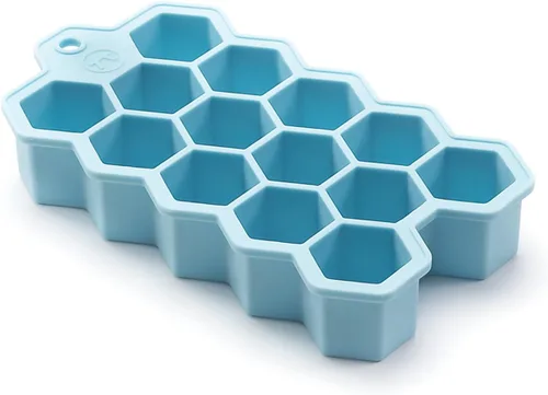 Vista 8 de Outset Hex - Molde de cubitos de hielo de silicona, pequeño