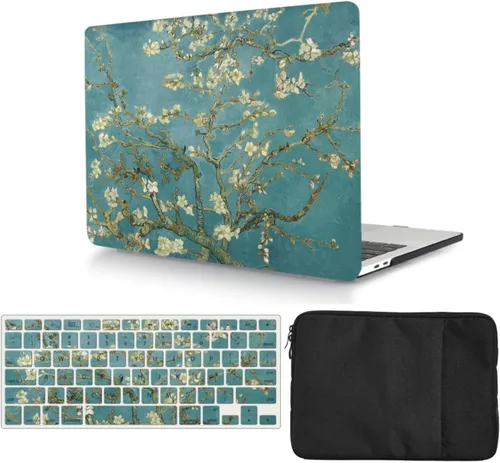 Vista 13 de Carcasa para laptop compatible con MacBook Air 2024-2023 de 15 pulgadas modelo A3114 A2941 con chip M3/M2 y pantalla de retina líquida, funda