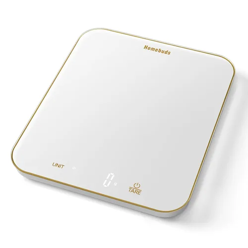 Vista 10 de Homebuds Báscula digital de alimentos de 22 libras gramos y onzas en 0.04 oz, alta precisión garantizada por la fábrica profesional de básculas