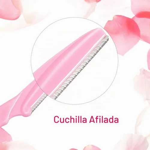 Vista 3 de Boao 96 piezas de maquinilla de afeitar de cejas, afeitadoras de cejas Dermaplaning herramienta para mujeres con cubierta de precisión