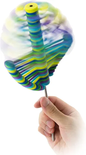 Vista 13 de Mini Lollipopter ARTE PARA JUGAR Twist to Transform Motion, Fibonacci Golden Ratio Design by John Edmark, Stress Relief for Office & Home, Fun Gift