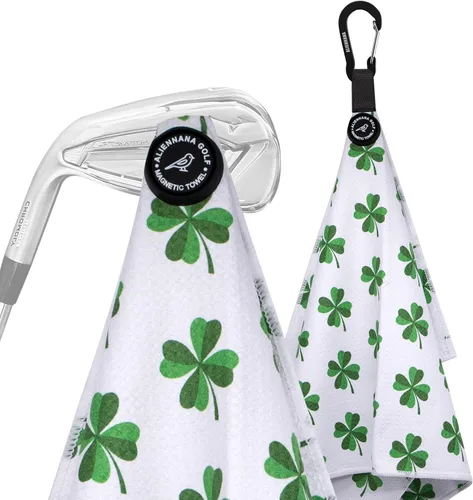 Vista 12 de Toalla de golf magnética, diseño de gofre de microfibra con clip, imán de fuerza industrial para un fuerte agarre a bolsas de golf, carritos y palos