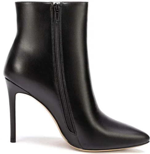 Vista 3 de Castamere Botines de tacón alto para mujer, puntera puntiaguda, con hebilla de aguja, tacón de aguja de 3.9 in