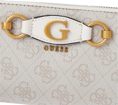 Vista 3 de GUESS Izzy - Cartera grande con cremallera alrededor, logotipo de Dove, Logotipo de Dove