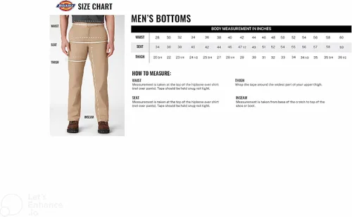 Vista 7 de Dickies - Jeans para hombre estilo carpintero relajado, de corte recto