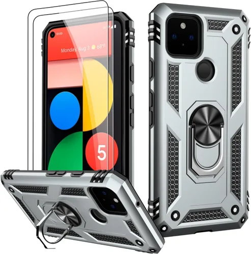 Vista 99 de LUMARKE para Google Pixel 3A XL - Funda con protector de pantalla, funda protectora grado militar probada contra caídas de 16 pies con soporte