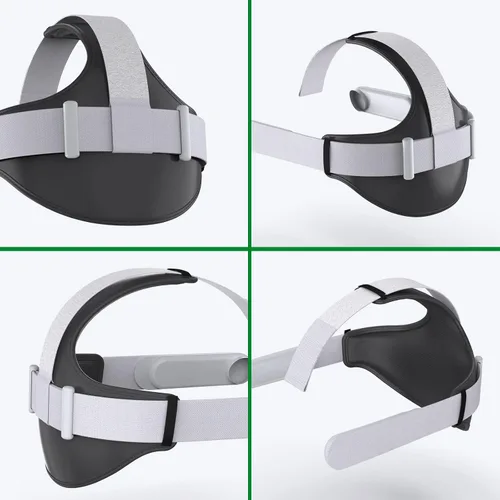 Vista 6 de Smatree Head Cushion T-Shaped Compatible with Quest 2 Elite Strap, Balance Gravity Pressure, Soft PU Material Replacement Cushion Compatible for
