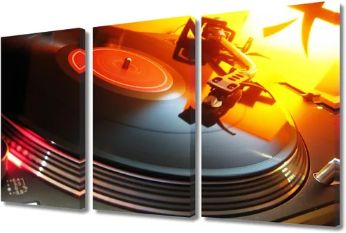 Vista 12 de Lienzo decorativo para pared, diseño de DJ Music Mixes the Track HD impreso en pinturas, 2 piezas, imágenes abstractas para sala de estar, obra