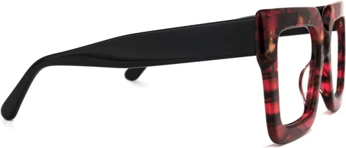 Vista 5 de Zeelool Elegantes gafas cuadradas de gran tamaño con bloqueo de luz azul para mujer, 100% protección UV400 Brandon VFP0306