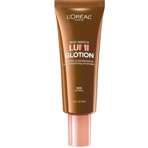 Vista 12 de L'Oréal Paris Maquillaje True Match Lumi Glotion, Potenciador de brillo natural, Iluminador resaltador, Gotas bronceadoras para un brillo bañado por