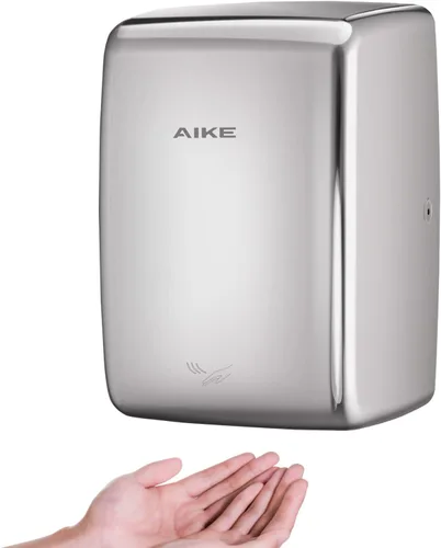 Vista 9 de AIKE Secador de manos compacto a chorro de 1350 W, 120 V, aprobado por UL, AK2803D 15S Fast Dry High Speed Cube Mini Hand Dryer, Plug-in Easy