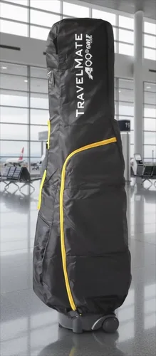 Vista 5 de Deluxe Golf Travel Mate CarryOn - Funda para carrito de golf con cerradura TSA y cubierta de protección Convenient 2-in-1 hybrid golf bag and