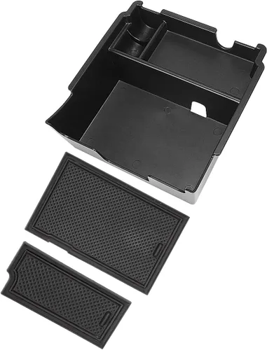 Vista 4 de auovo Organizador de consola central para Subaru Crosstrek e Impreza 2018 2019 2020 2021 2022 2023 Accesorios interiores Bandeja de almacenamiento