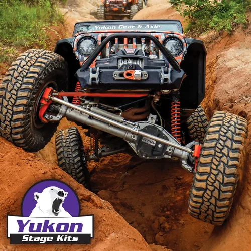 Vista 4 de Yukon Stage 2 Jeep JK Re-Gear Kit con cubiertas para Dana 30/44, relación 4.88, 24 spline