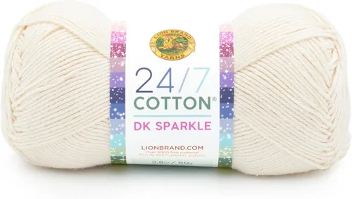 Vista 51 de Lion Brand Yarn Estampados DK de algodón 24/7, hilo para tejer, ganchillo y manualidades, azul, paquete de 1 Cotton Yarn for Knitting, Crochet