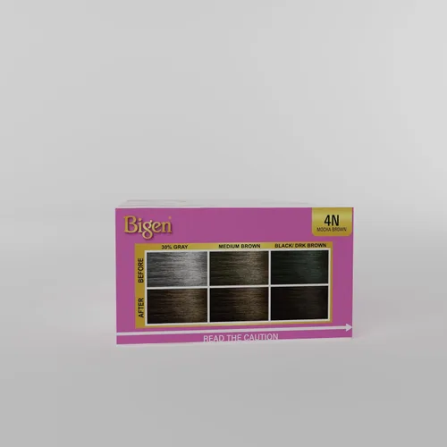 Vista 3 de 4N Bigen Easy Color para mujer 4N marrón moca, nueva fórmula, nuevo aspecto, paquete de 3