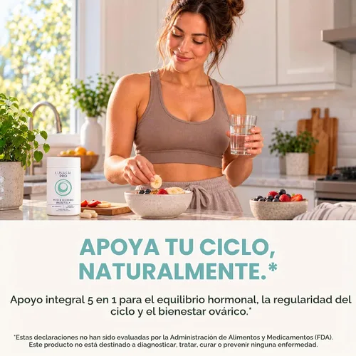 Vista 4 de Lunakai Myo-Inositol D-Chiro Inositol para Mujeres 40:1, 2000mg Suplemento