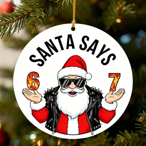Vista 8 de 67 Adorno de Navidad, 67 Adornos para Árbol de Navidad, Divertidos Adornos de Navidad 2025, Adorno de Árbol Seis Siete 6 7 Decoración de Cosas