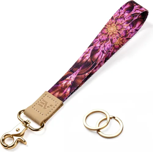 Vista 21 de EcoVision - Llaveros lindos con correa para llaves, llavero de muñeca para mujer, correa de insignia con 2 argollas para llaves