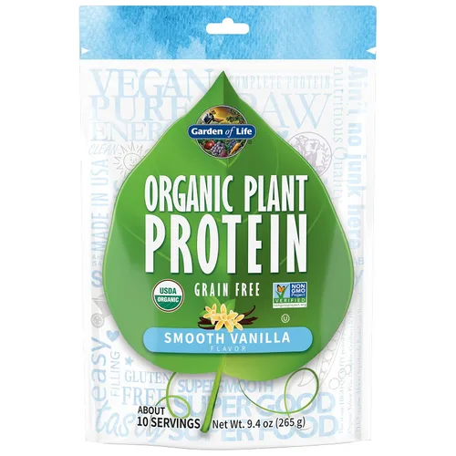Vista 8 de Proteína Orgánica para Jardín de Vida, 11803, Chocolate, 1, 1 Probióticos y enzimas: polvo a base de plantas, aminoácidos, sin OMG, sin granos