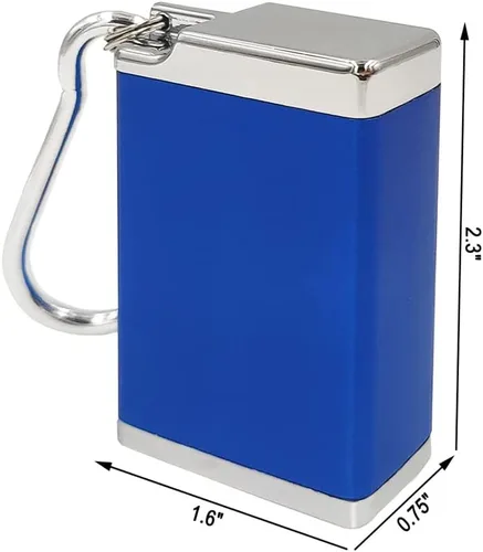 Vista 7 de Hourwof Cenicero portátil de metal con tapa, cenicero de bolsillo al aire libre para cigarrillos, lindas bandejas de ceniza de viaje con llavero