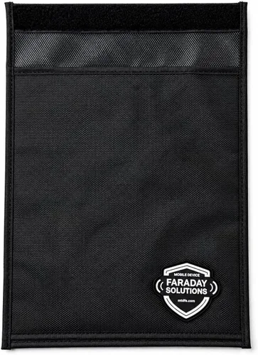 Vista 5 de Negocio veterano: transparente Faraday RFID bloqueo tableta/teléfono celular Faraday caso WiFi, Bluetooth, funda de bloqueo celular - confianza