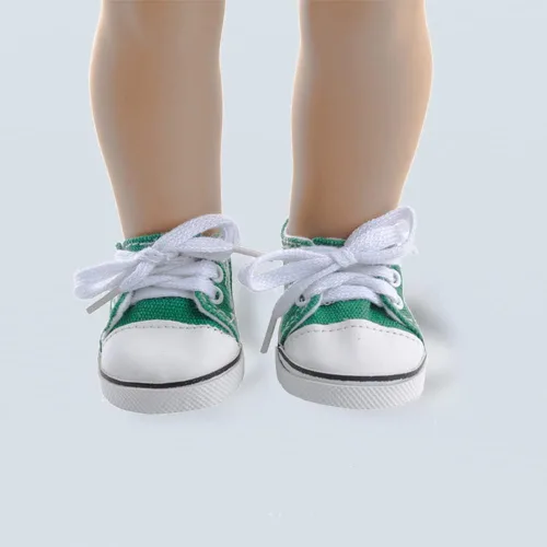 Vista 5 de 10 pares de zapatos de muñeca de 18 pulgadas, botas BOSOIRSOU de 2.75 pulgadas, zapatos de baile, sandalias, zapatos casuales, zapatos de lona