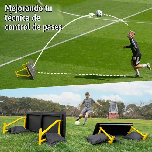 Vista 9 de Tablero de rebote de fútbol de 4 ángulos portátil