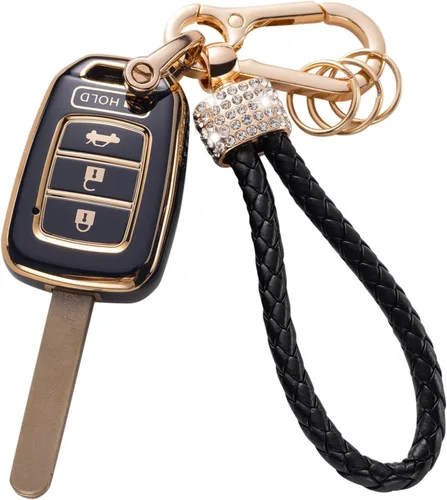 Vista 41 de Gematay - Funda para llavero Cadillac, carcasa protectora compatible con Escalade CTS SRX XT5 ATS CT6 5 botones llave remota Smart Key Protector