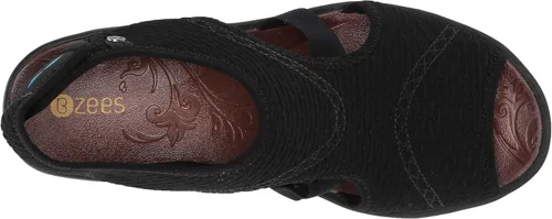 Vista 5 de BZees Dream Sandalia para mujer, Negro, 8