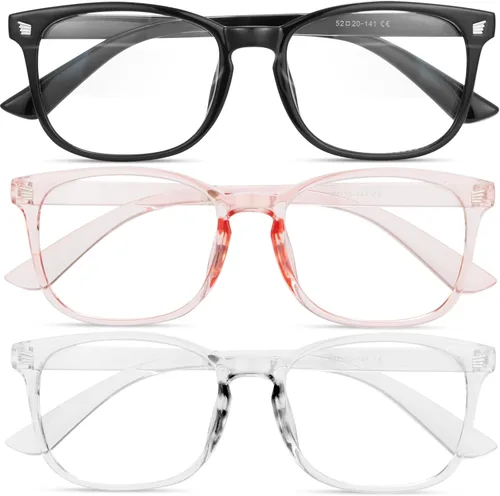 Vista 9 de Gaoye Eyewear Frames for Men - Blue Light Blocking Square Glasses, Anti UV Ray Computer Gaming, Blue Blockers for Women